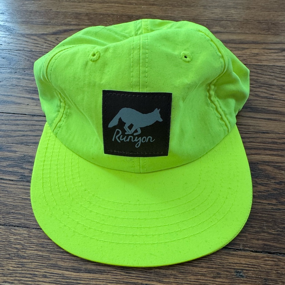 Runyon Neon Yellow Fox Patch Cap